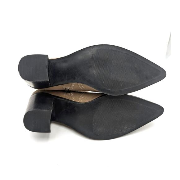 BP. Surina Western Pointed Toe Ankle Boots Side Zip Women's Tan Smoke Size 11M - Picture 8 of 10